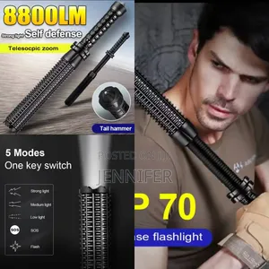 Telescopic Zoom Bat Flash Light