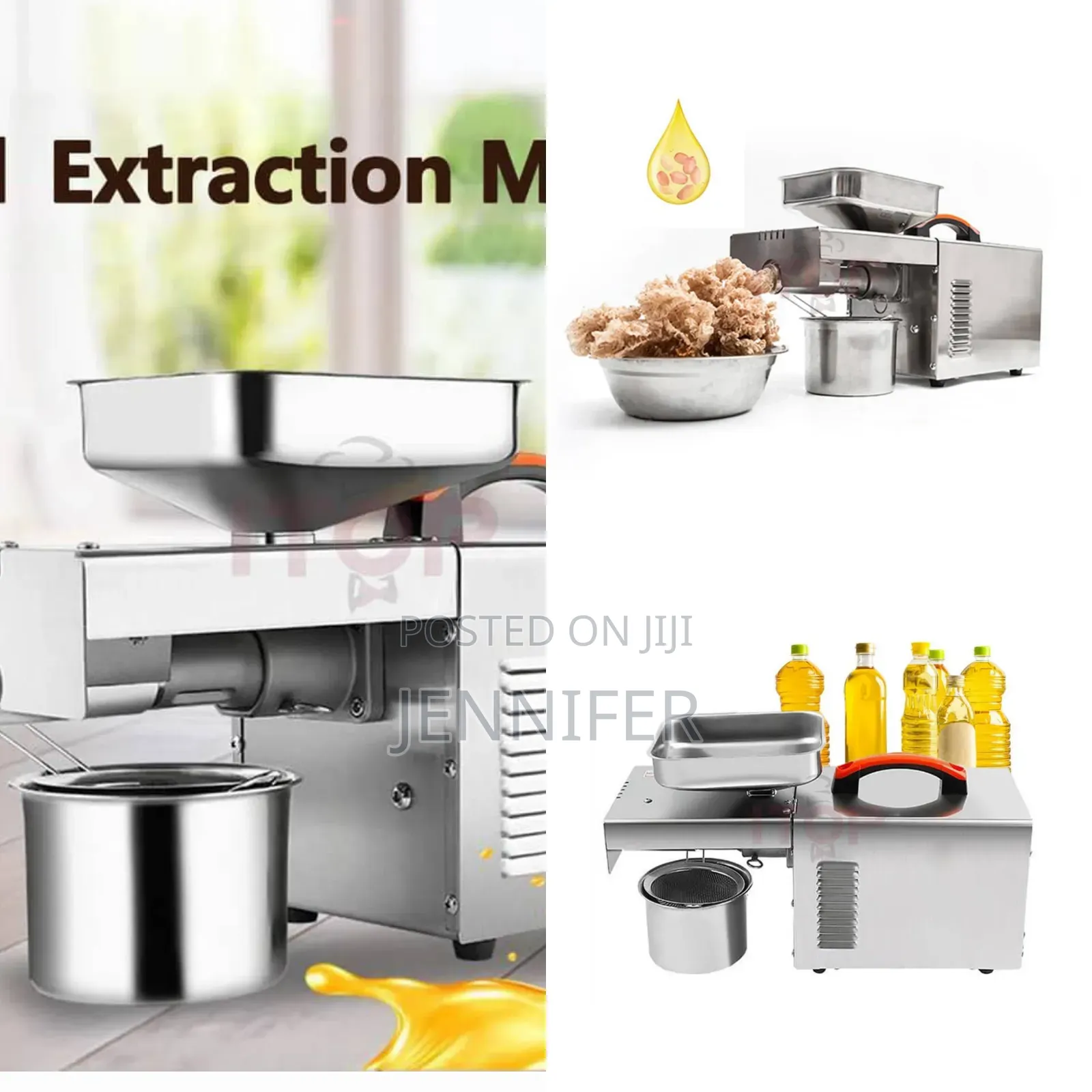 Electric Oil Press Machine Silver