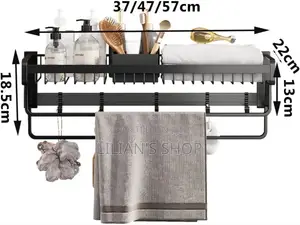 Heavyduty Wall Mounted Bathroom Organizer