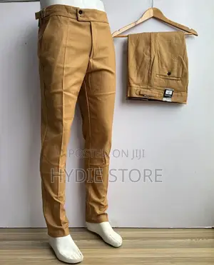 Fashion Beltless Gental Men’S Trousers