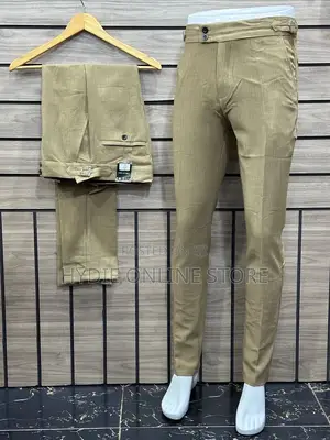 Fashion Beltless Gental Men’S Trousers