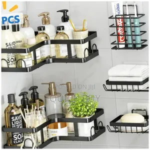 5pcs Stainless Steel Shower Caddy-New