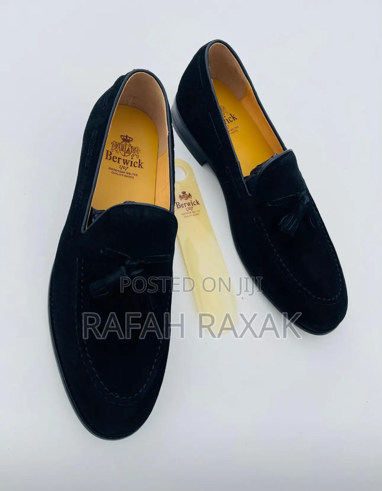 Original Men’S Berwick Black Tassel Suede Loafers