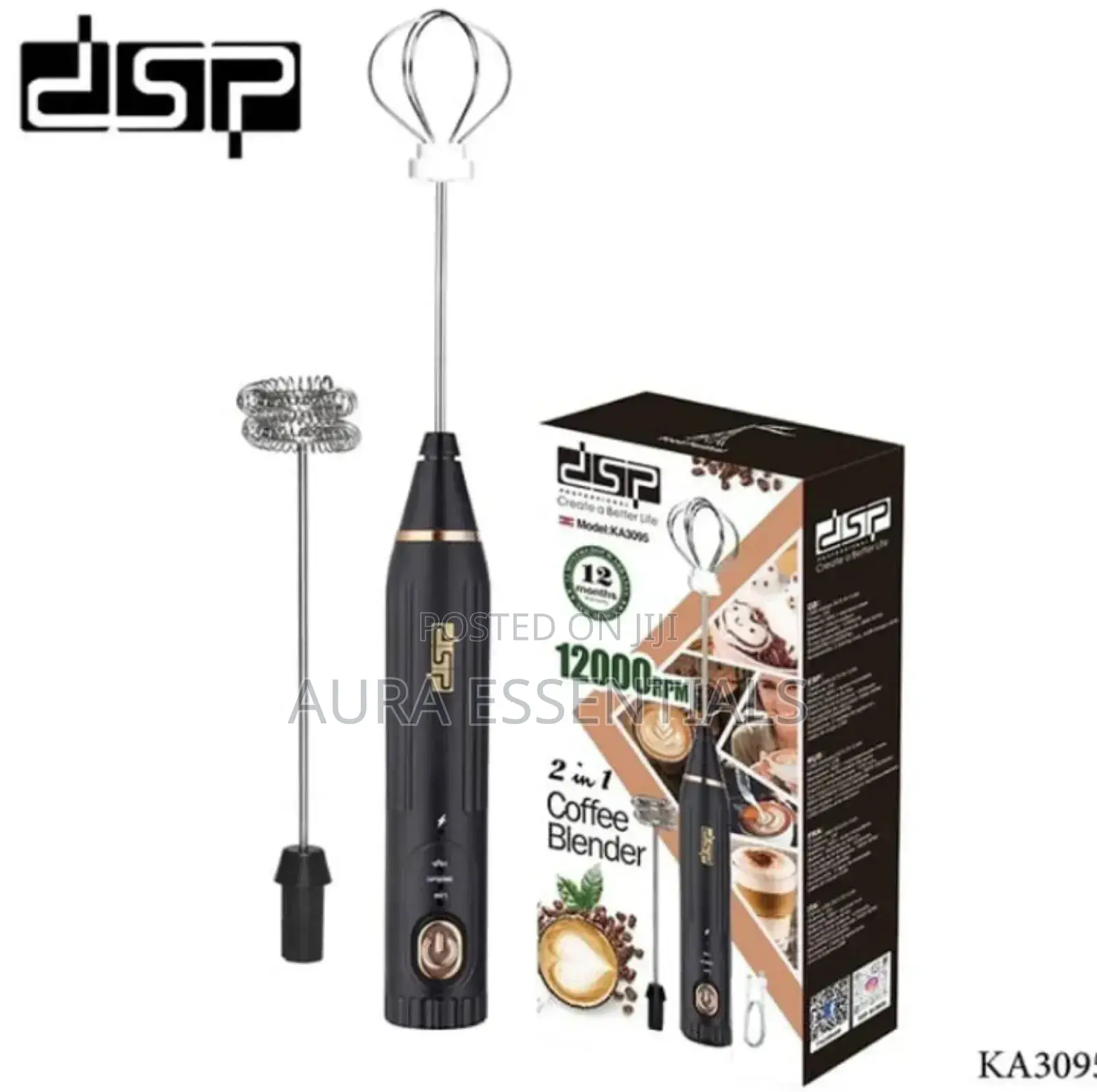 DSP Rechargeable Coffee Mixer Milk Frother