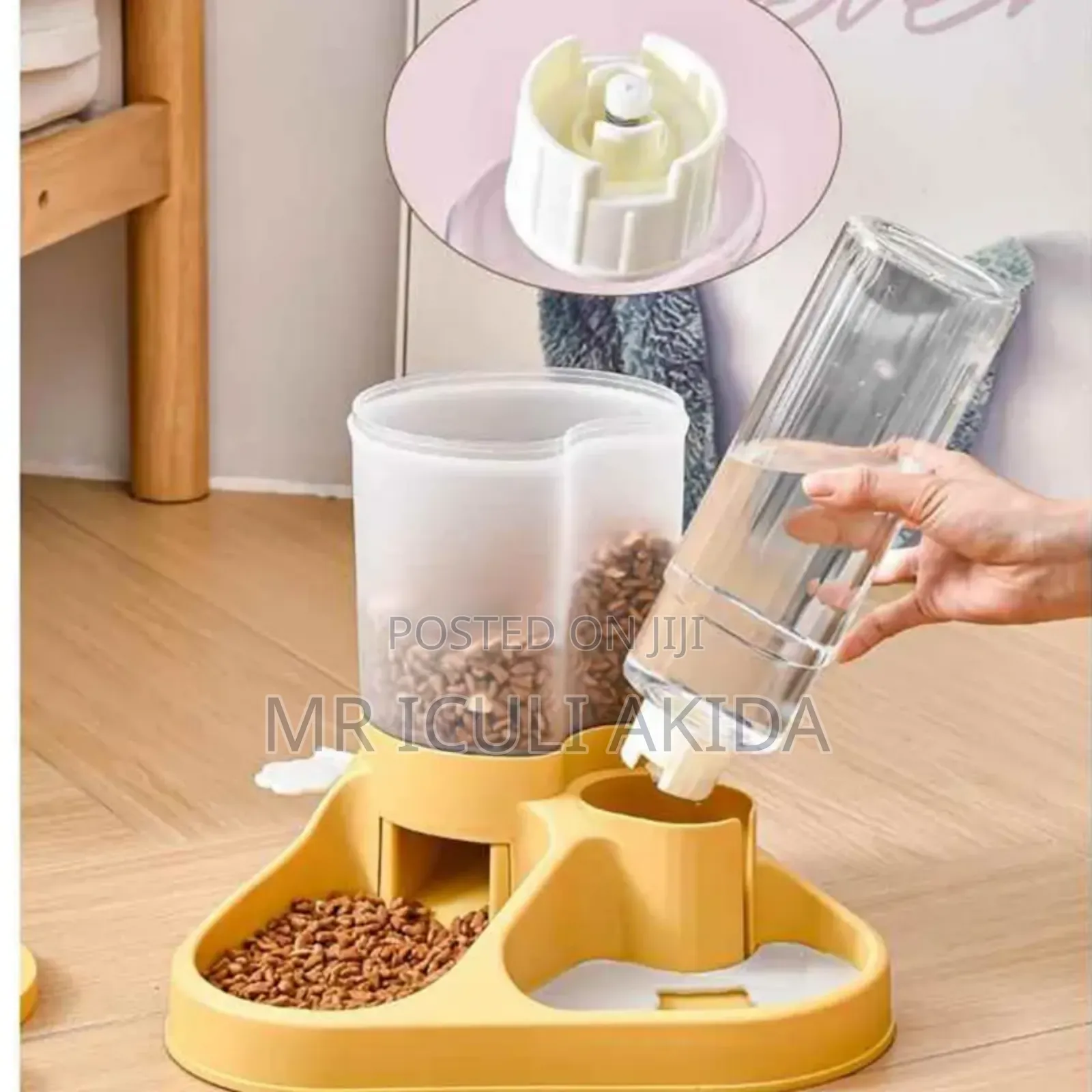 2n1 Food Water Large Capacity Pet Feeding Bowl WTH Drinker