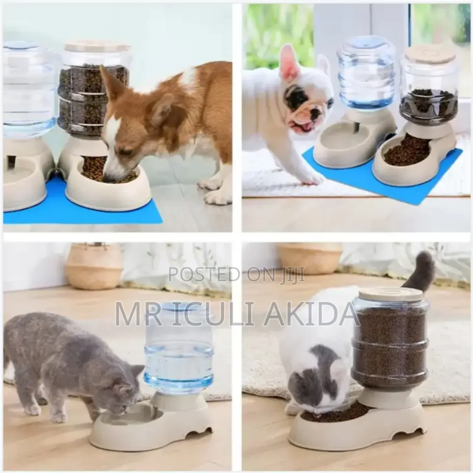 New Design Pet Automatic Drinking Feeding Bowl Dispenser