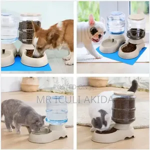 New Design Pet Automatic Drinking Feeding Bowl Dispenser