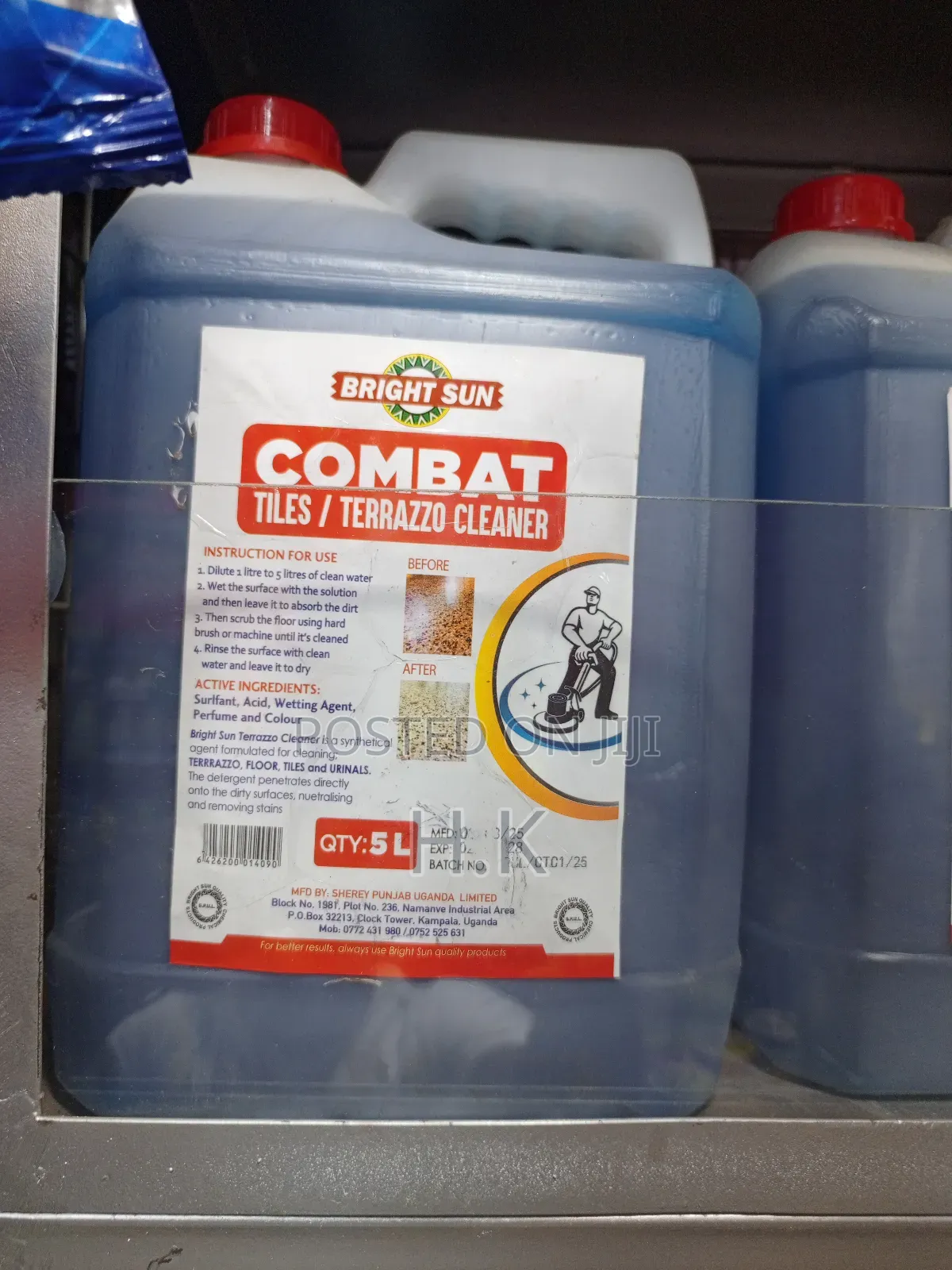 5l Bright Sun Combat Tiles/Terrazzo Cleaner