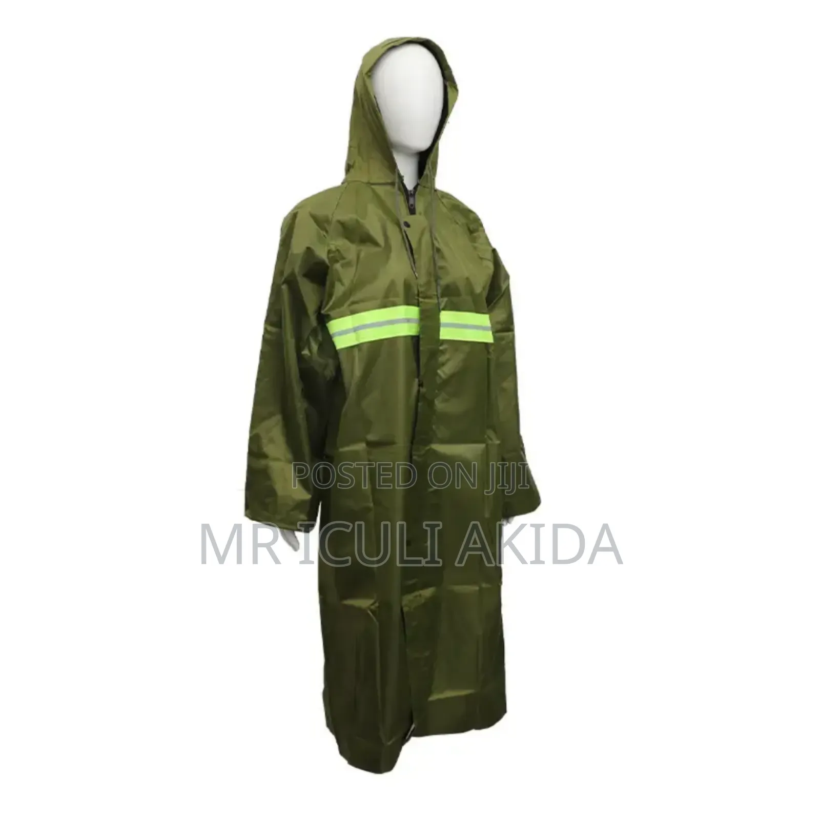 Heavy Polyester Waterproof Pvc Raincoat Safety Jacket
