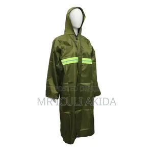 Heavy Polyester Waterproof Pvc Raincoat Safety Jacket