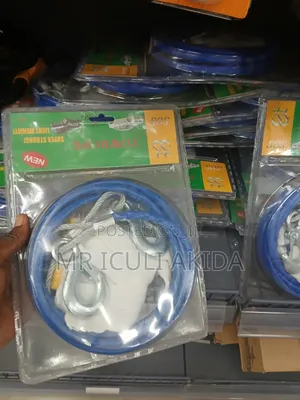 4mtrs Steel Wire Coated Heavy Duty Towing Rope WTH Hooks