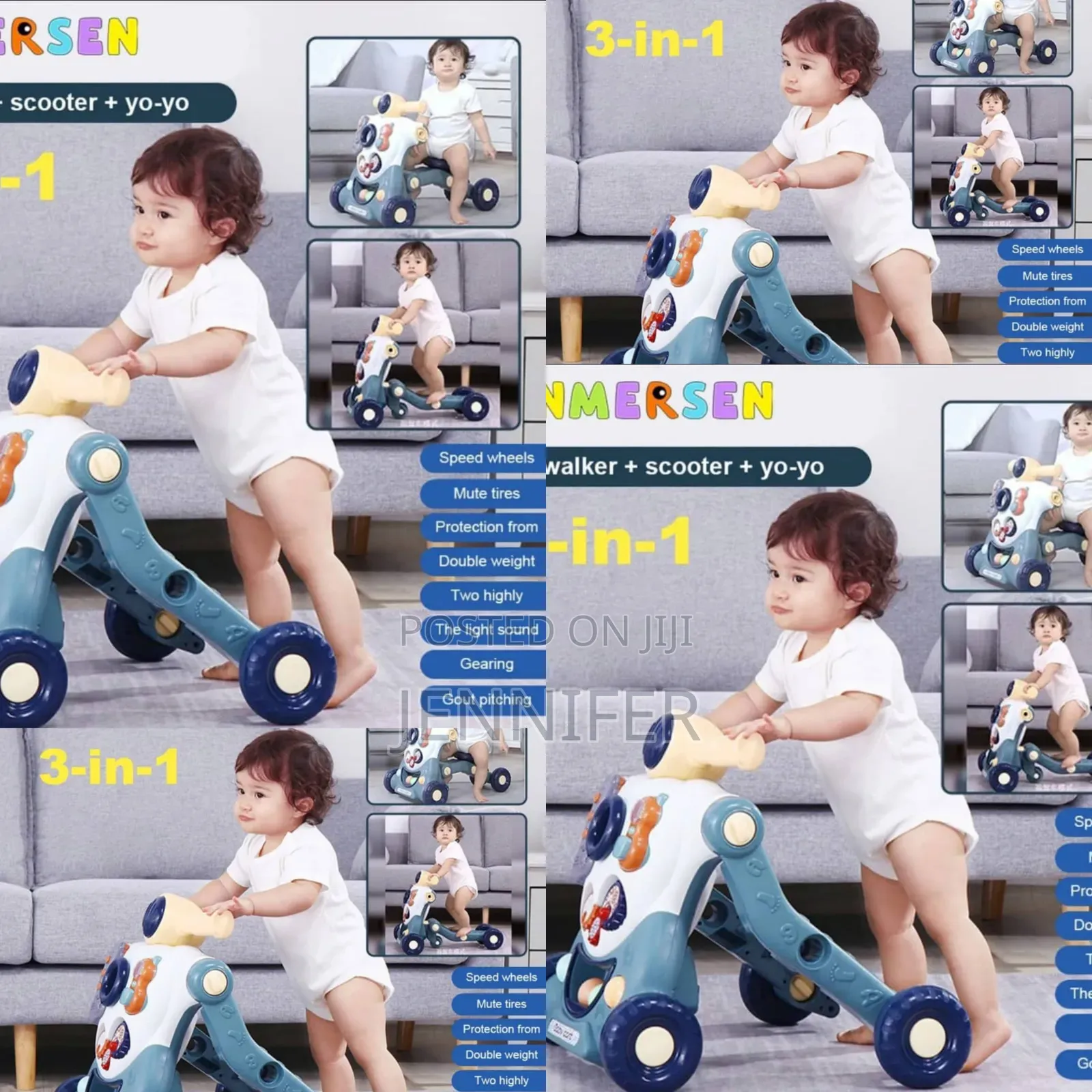 Baby Walker Scooter Yoyo 3in1