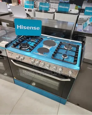 Photo - Hisense Cooker 90x60cm 4gas Burner 2electric Plate Hf942gees
