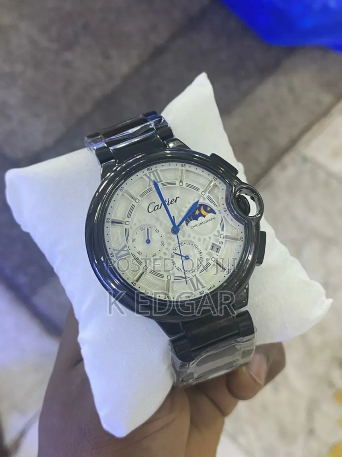 Black Cartier Watch