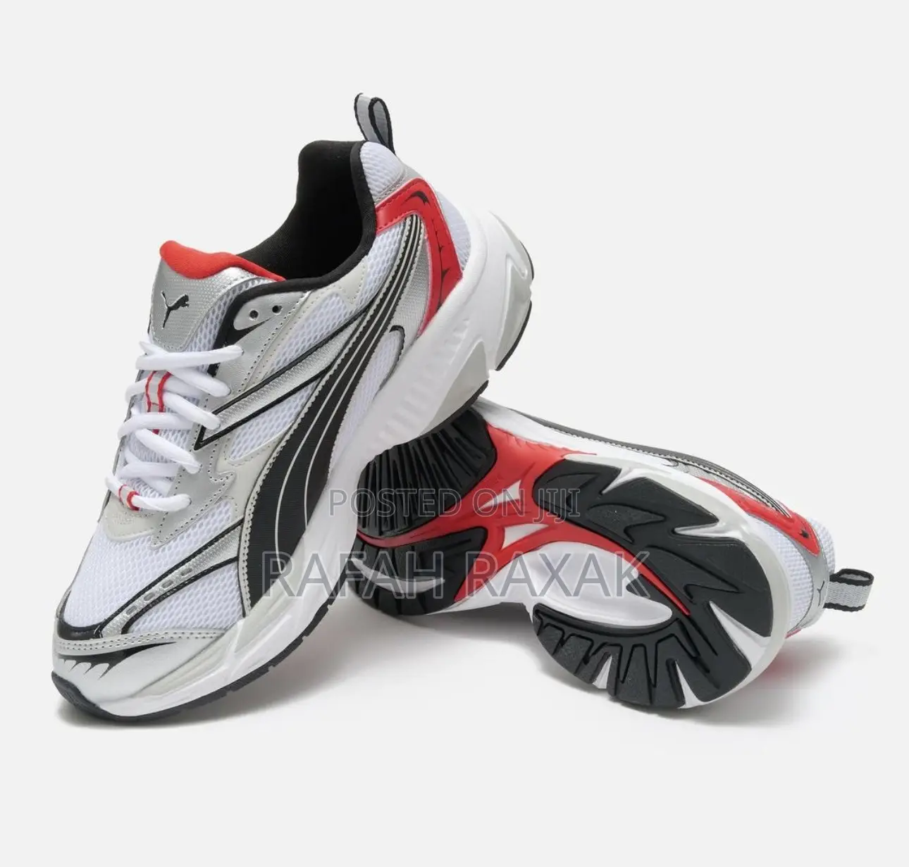 Original Unisex Puma Morphic Red/White Sneakers