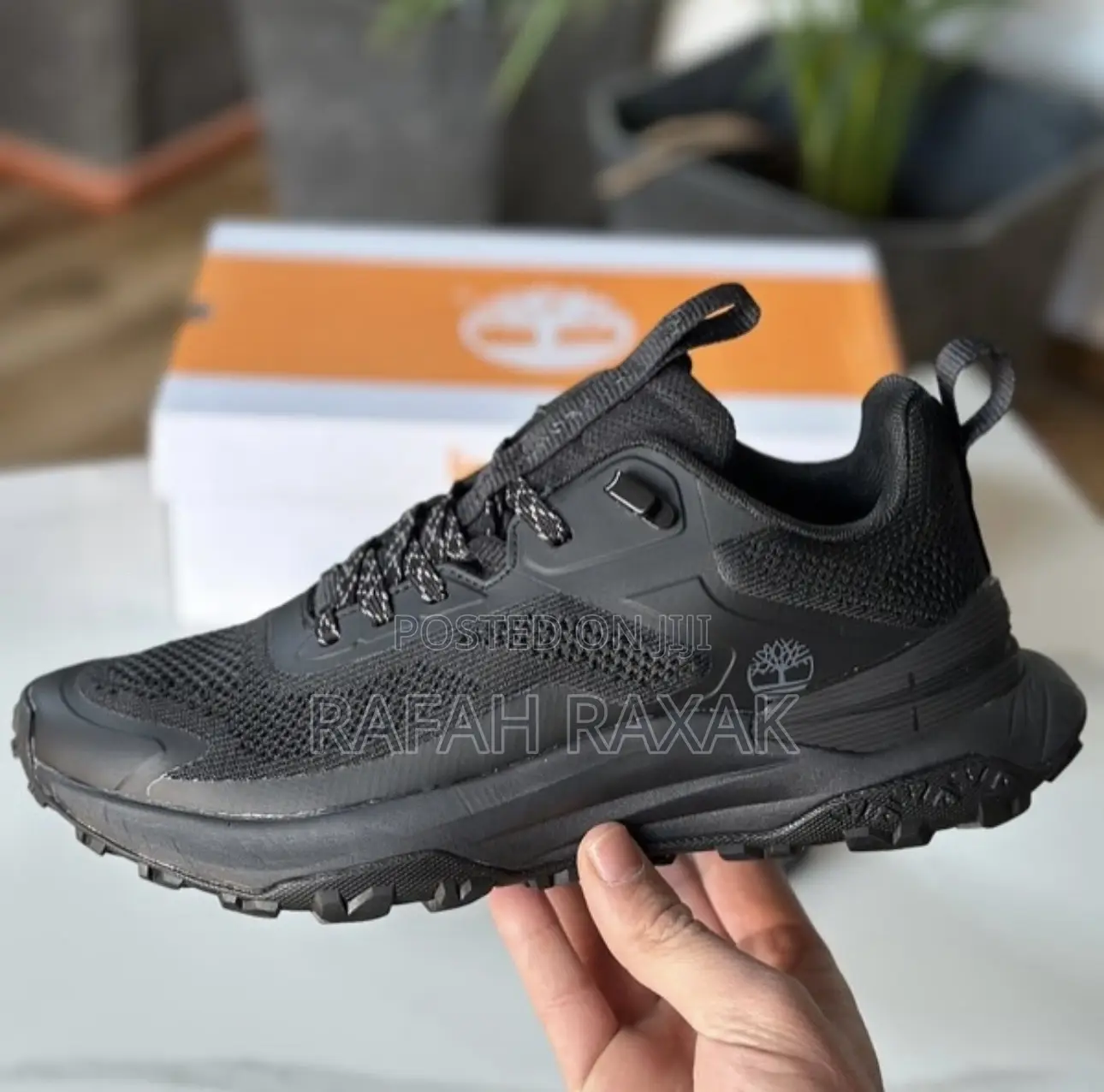 Original Black Timberland Motion Lace Up Waterproof Sneakers