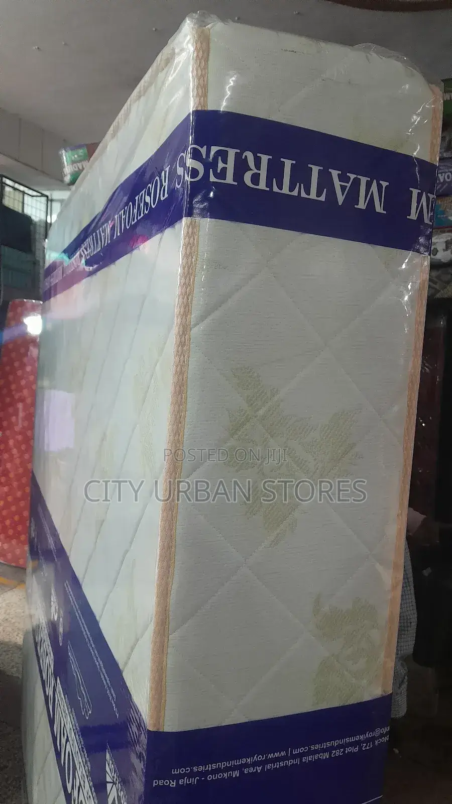 Creamy White 6x6 by 12 Inches High Density Mattress