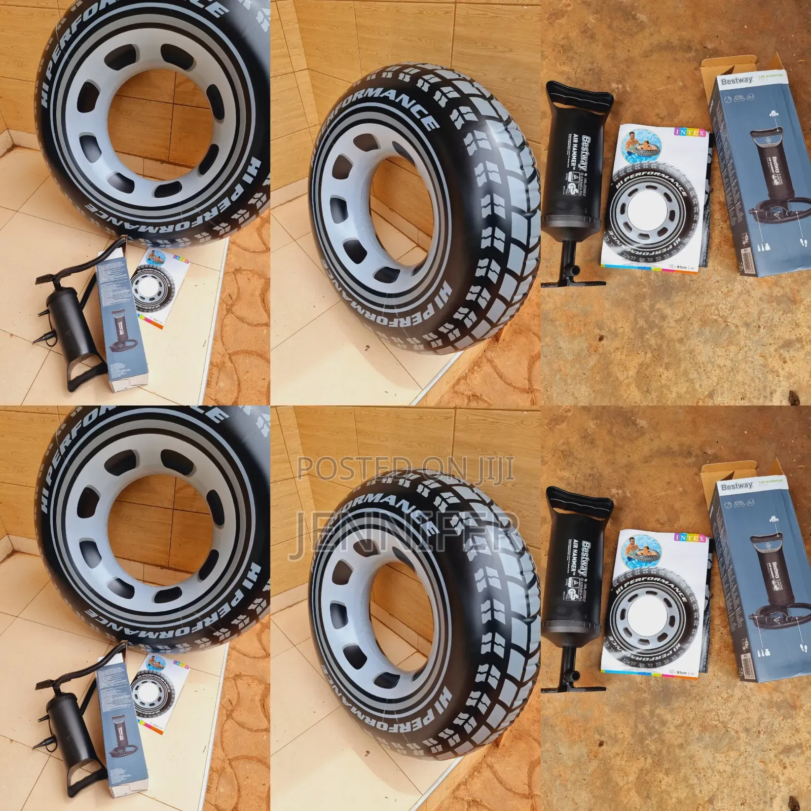 New Adult Tyre Design Swimming Pool Floater With Pump