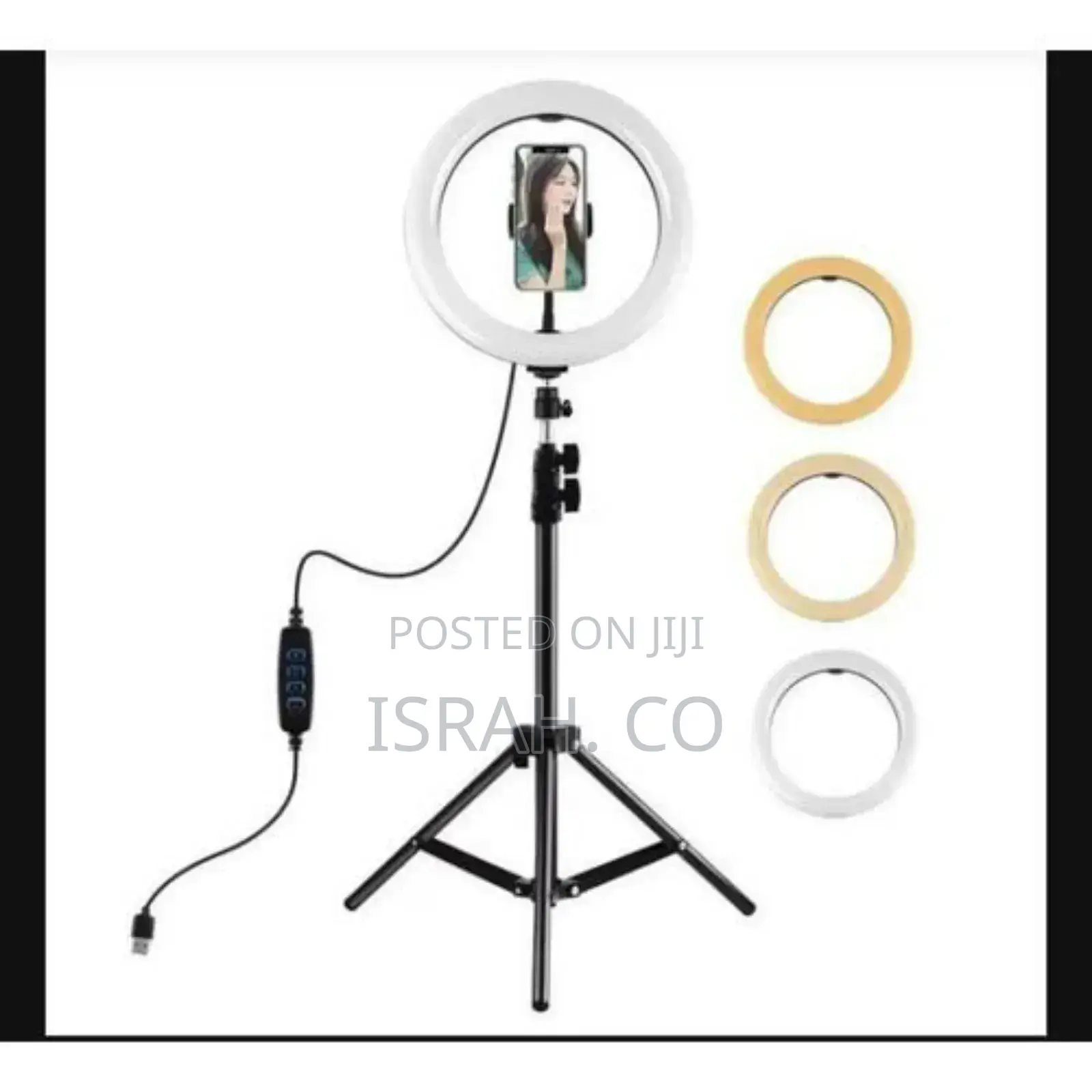 RGB 14 Inch Ring Light Tripod Stand Phone Holder
