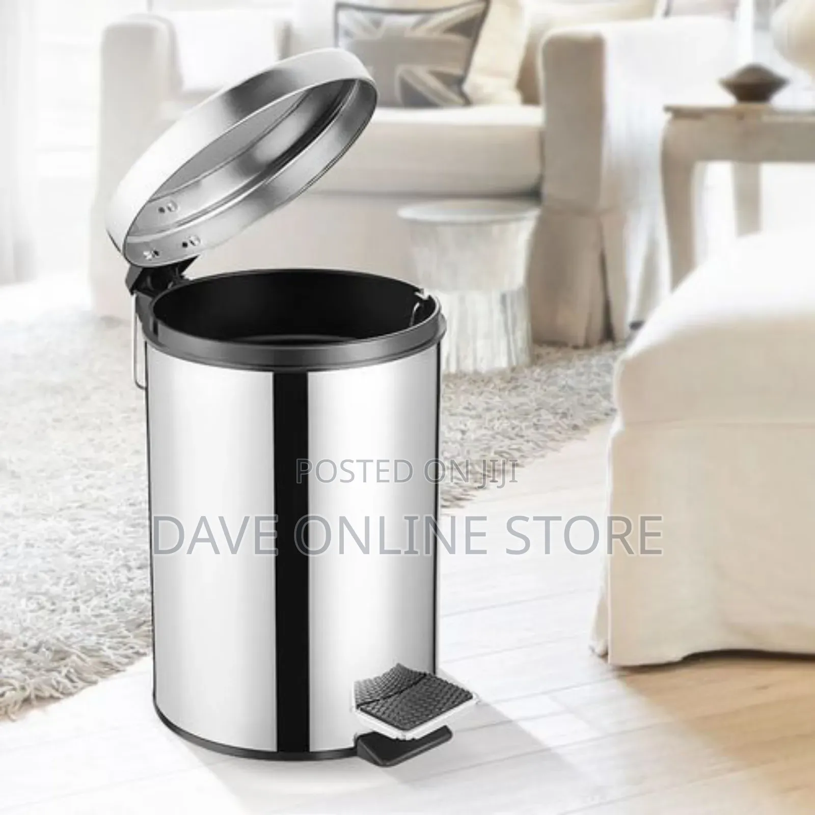 Stainless Steel Pedal Trash Can - 8litres