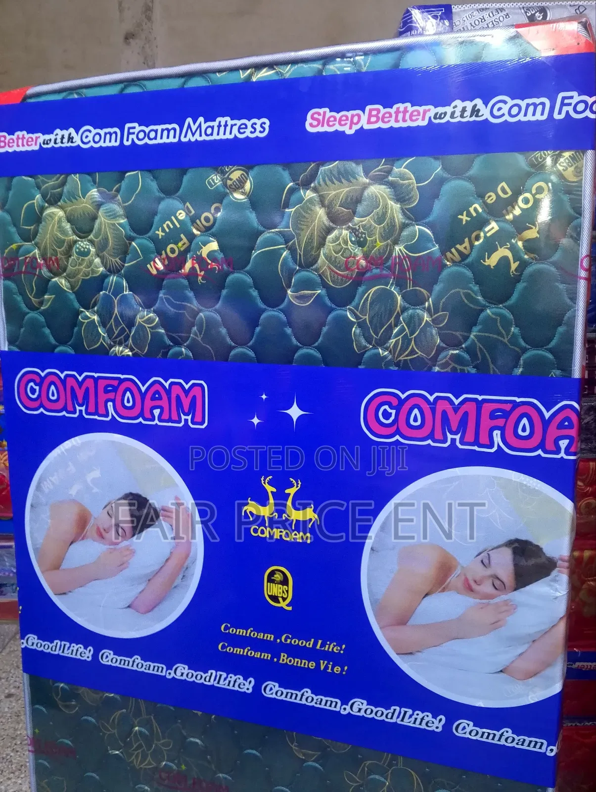 Quilted Density Mattress.5*6*6inches.( Blue)