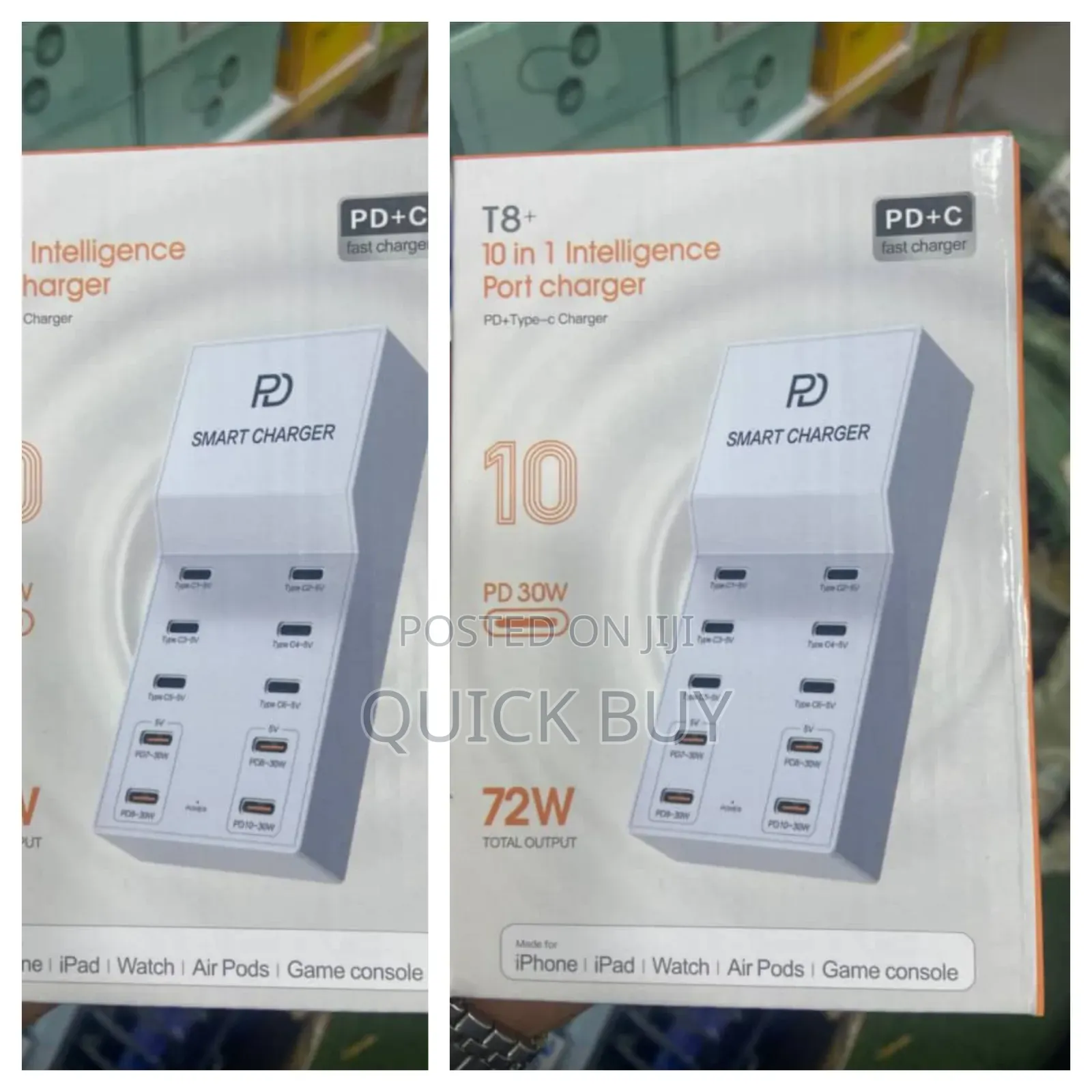 New T8 Plus 10in1 Intelligent Port Charger