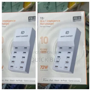 New T8 Plus 10in1 Intelligent Port Charger