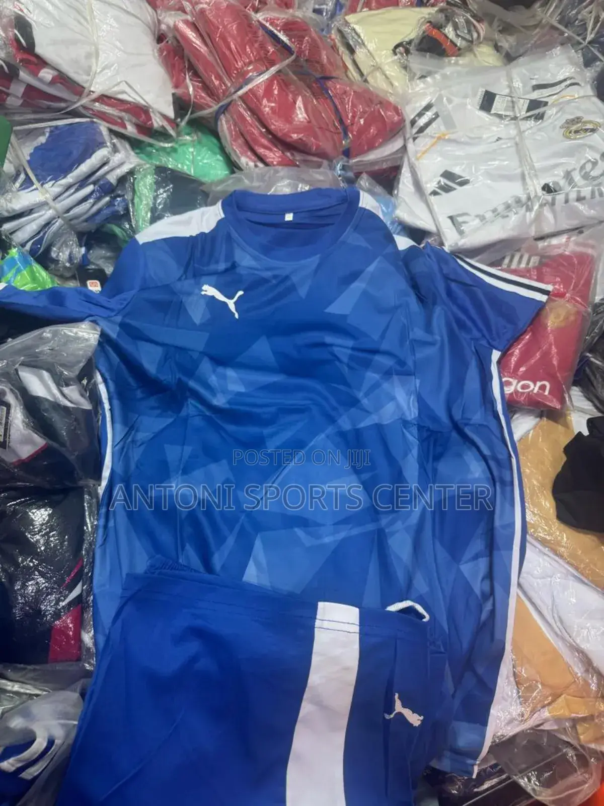 Blue With Red Color Jersey
