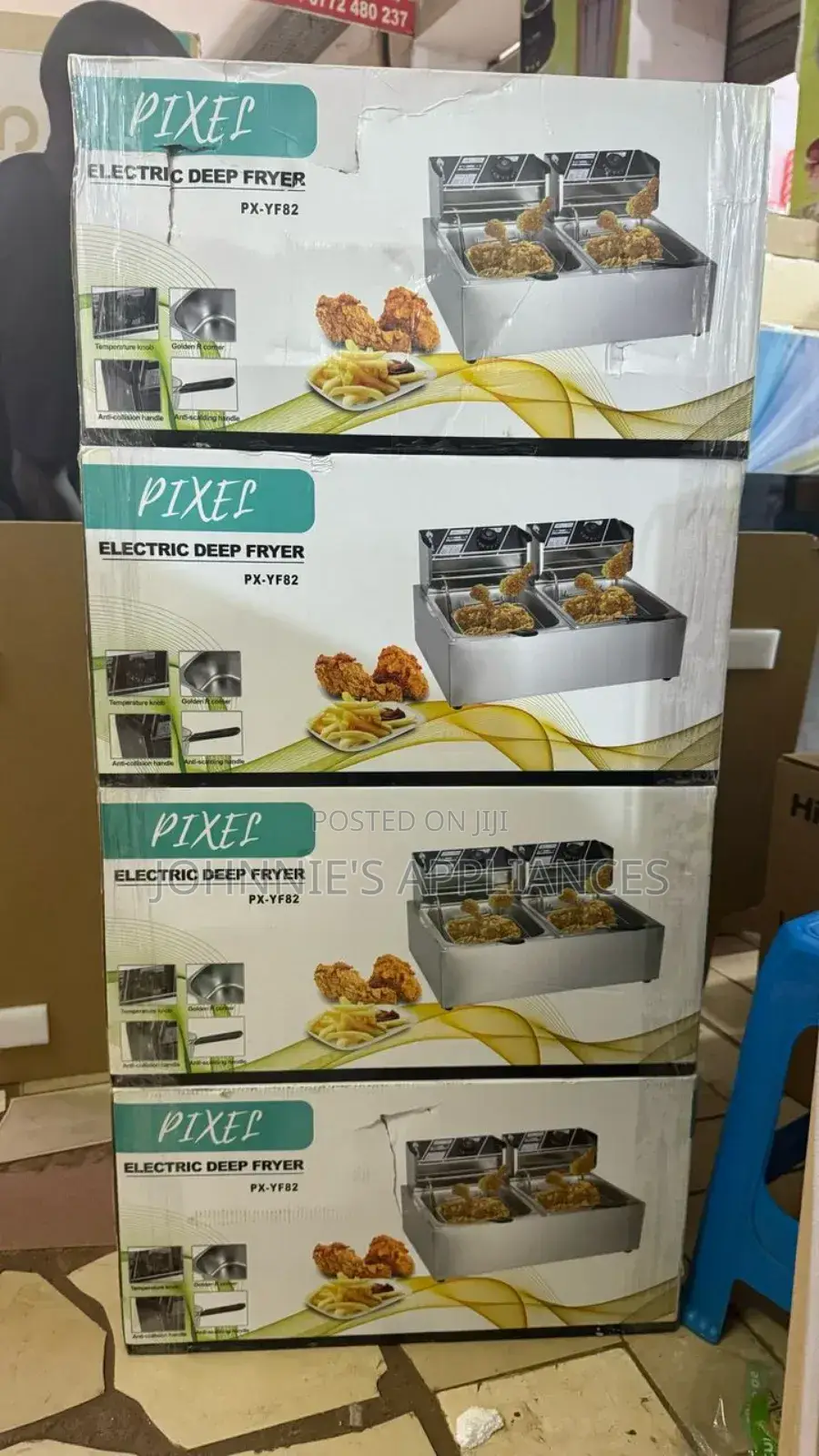 Pixel Double Deepfryer 12l Capacity