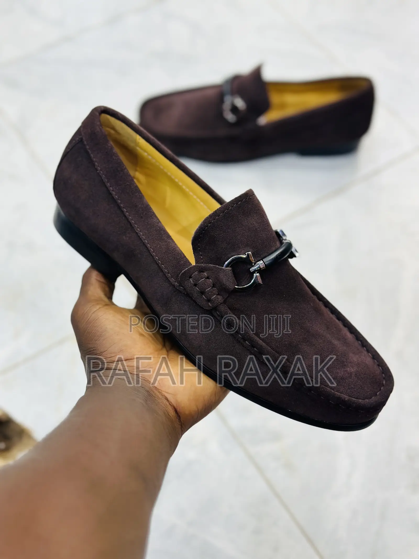 Original Coffee Brown Salvatore Ferragamo Suede Loafers