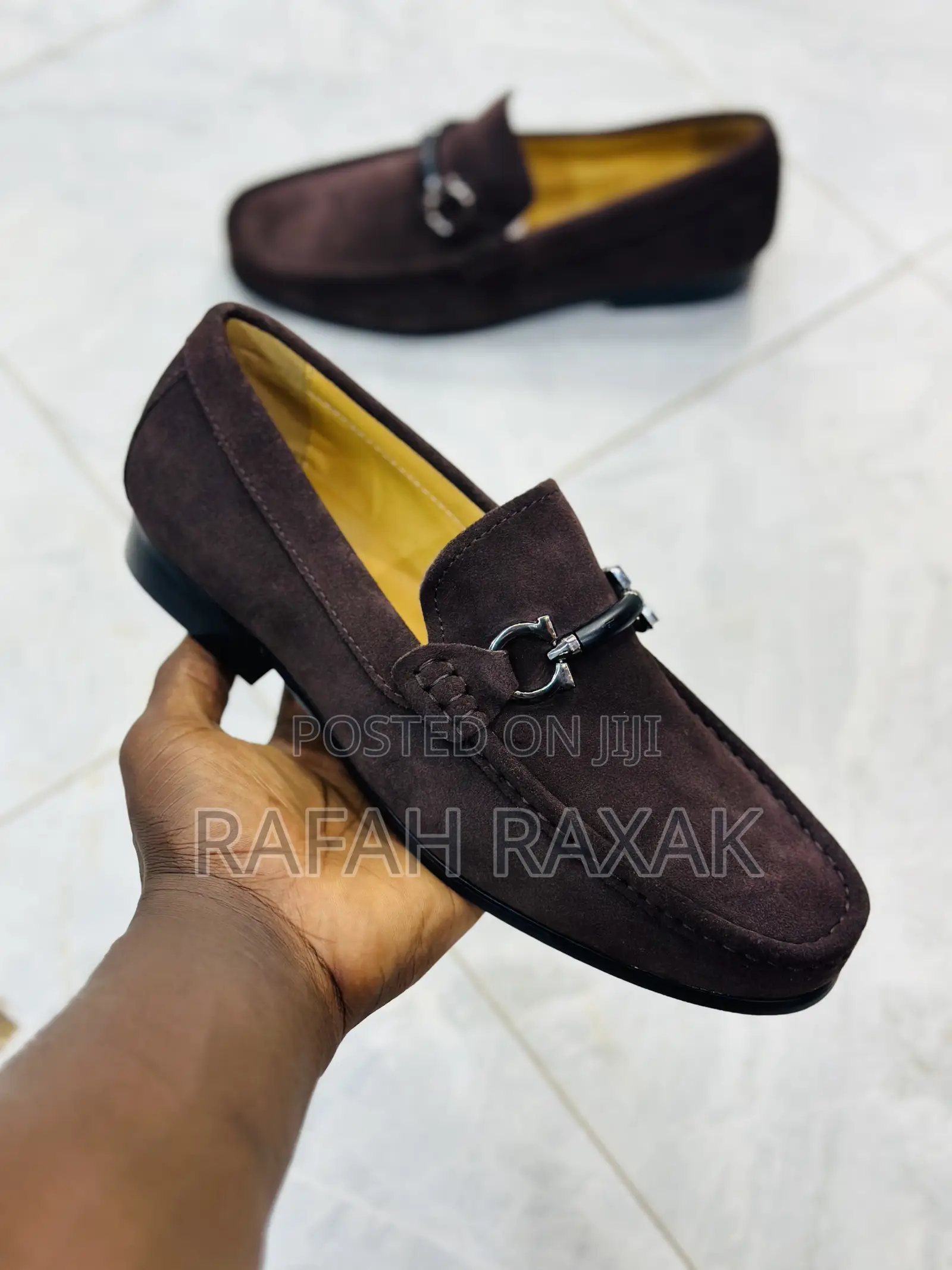 Original Coffee Brown Salvatore Ferragamo Suede Loafers