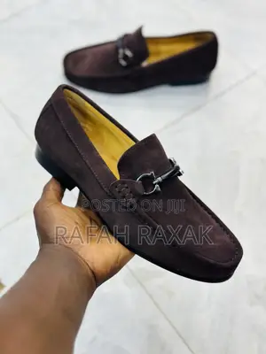 Original Coffee Brown Salvatore Ferragamo Suede Loafers