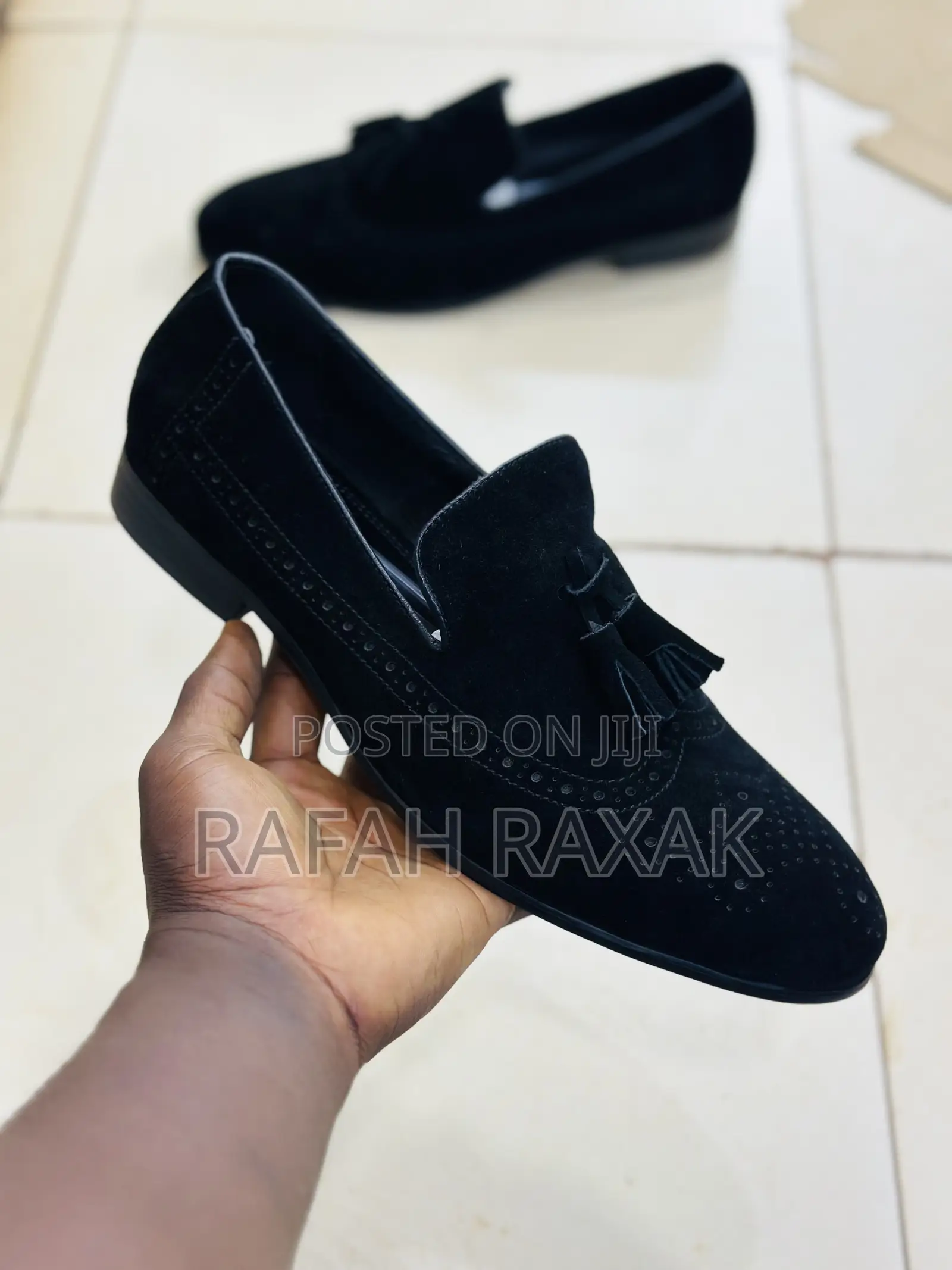 Original Black Men’S Classic K.N.Weston Suede Oxford Loafers