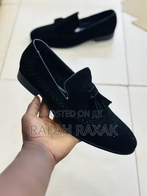 Original Black Men’S Classic K.N.Weston Suede Oxford Loafers
