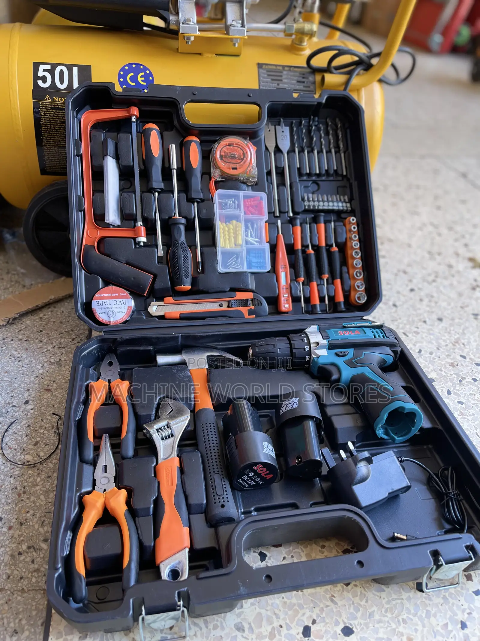 Hand Drill With Accessories Set Sola Brand