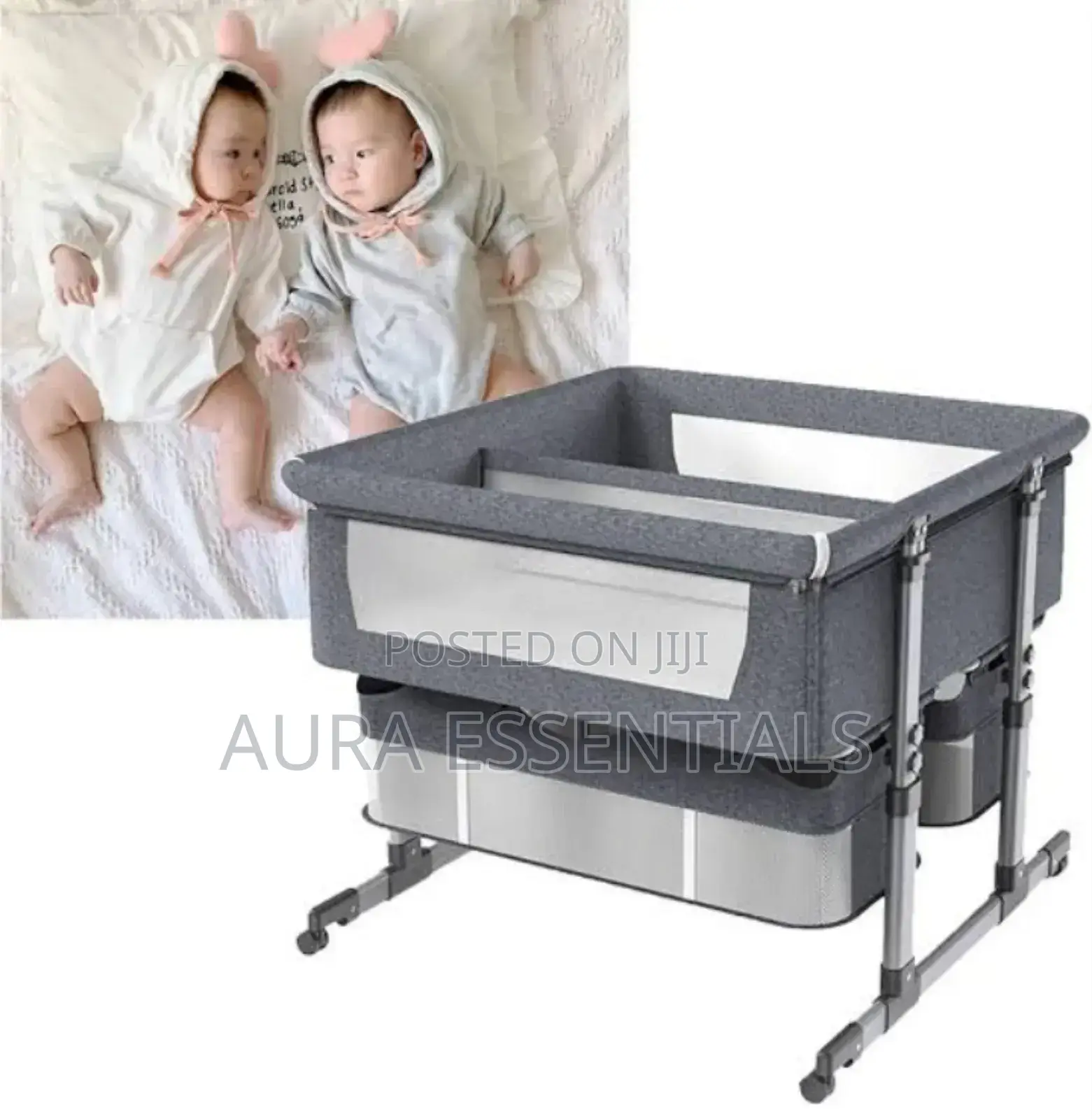 Twins Baby Bassinet Bedside Sleeper