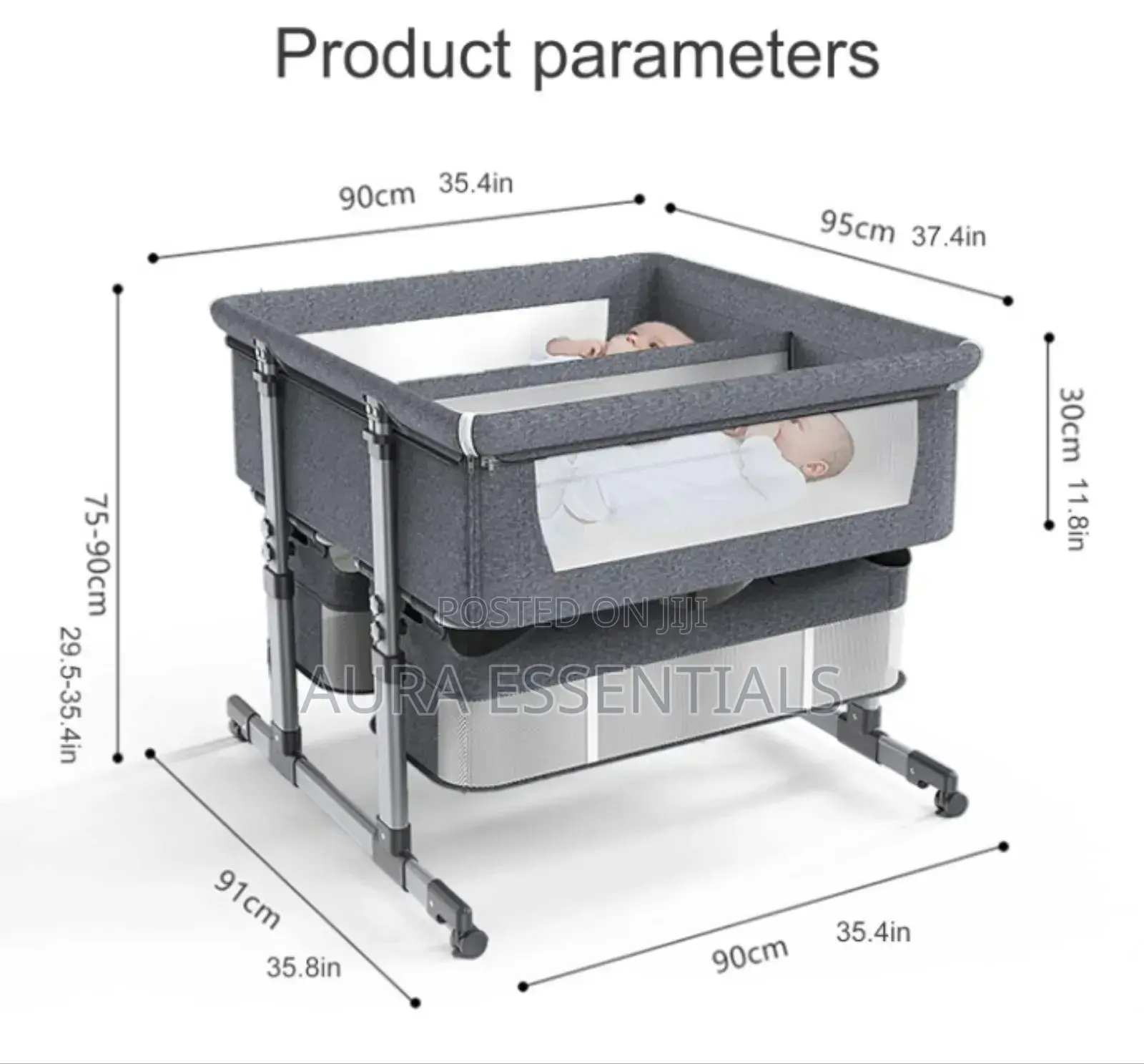 Twins Baby Bassinet Bedside Sleeper