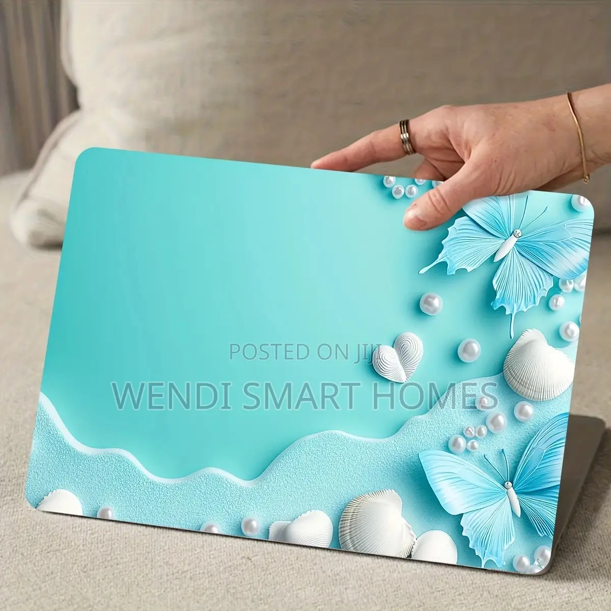 Butterfly Seashell Vinyl Laptop Skins - Waterproof