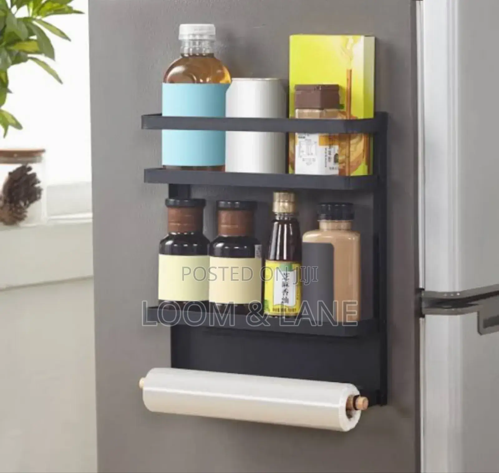 Magnetic Refrigerator Shelf Side Storage