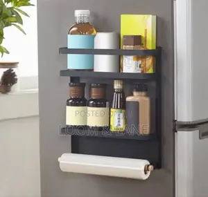 Magnetic Refrigerator Shelf Side Storage