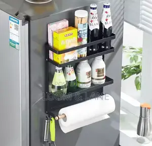 Magnetic Refrigerator Shelf Side Storage