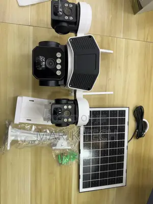 Home Security Solar Triple Lens Triple Screen Camera V380