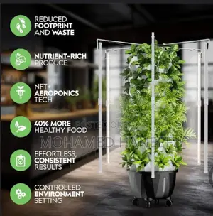 Hydrophonic Tower, Grow Plants Indoor, Free Oxygen,