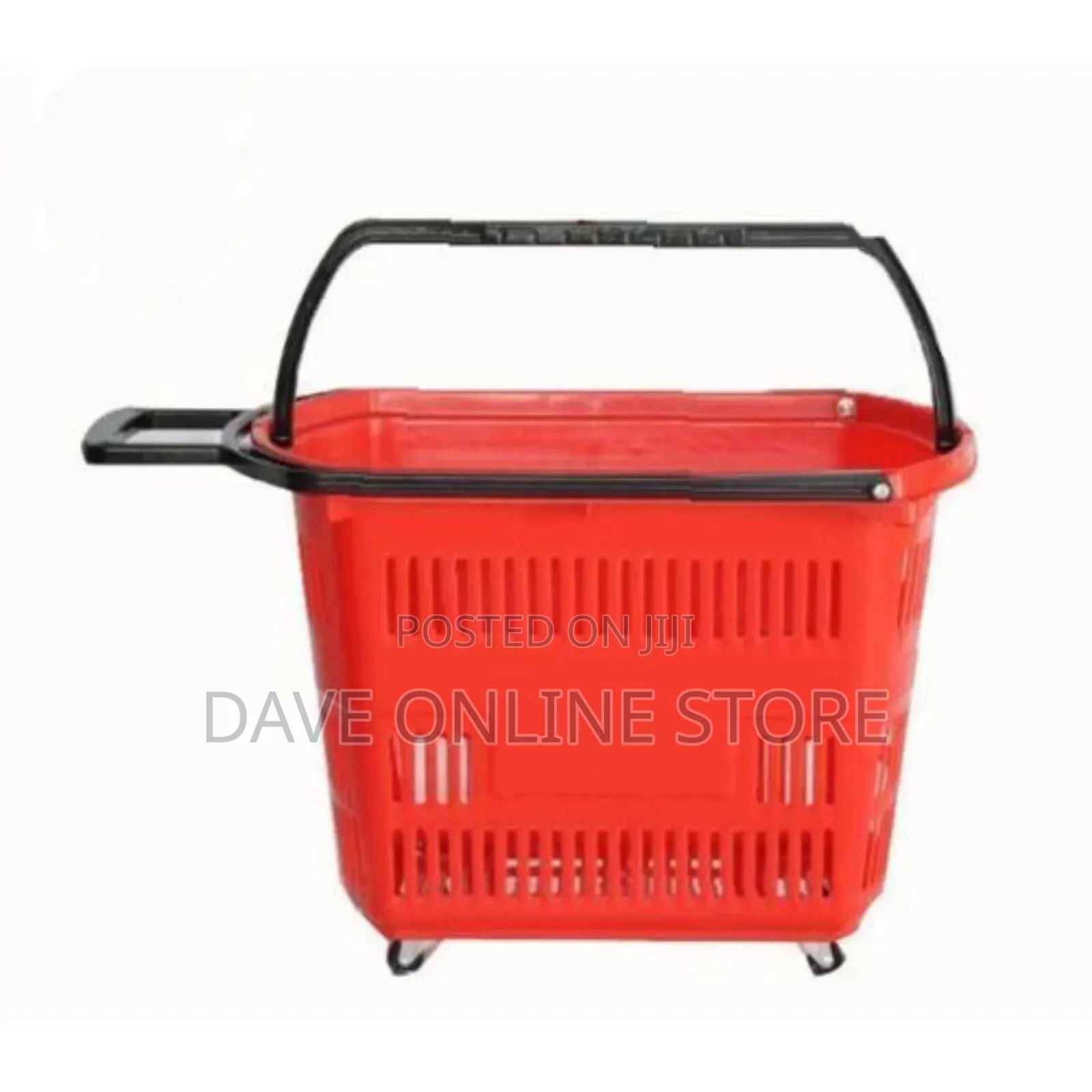 , Supermarket Shopping Trolley Basket - Red