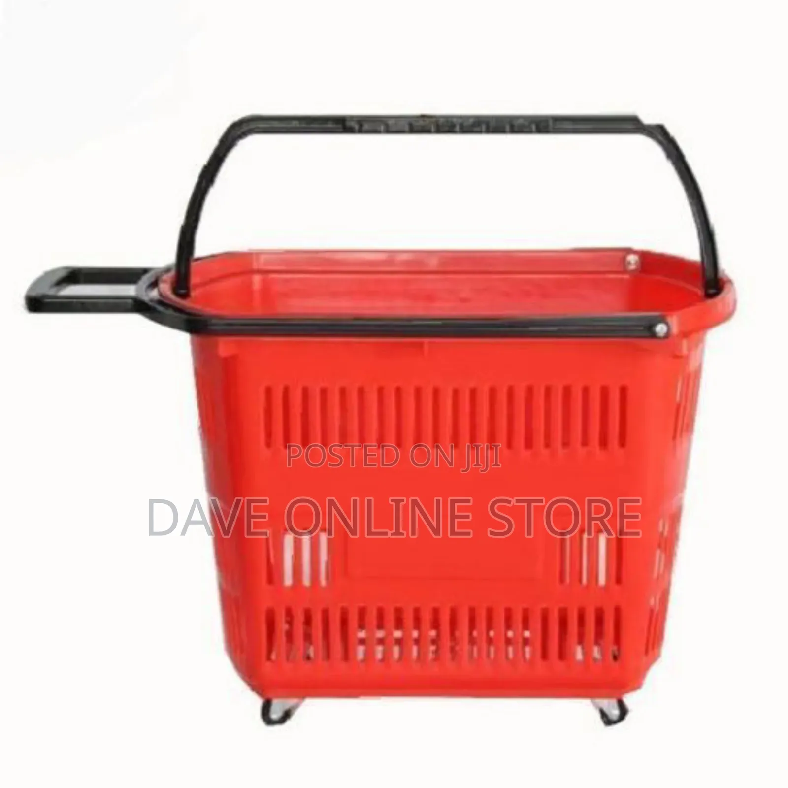 , Supermarket Shopping Trolley Basket - Red