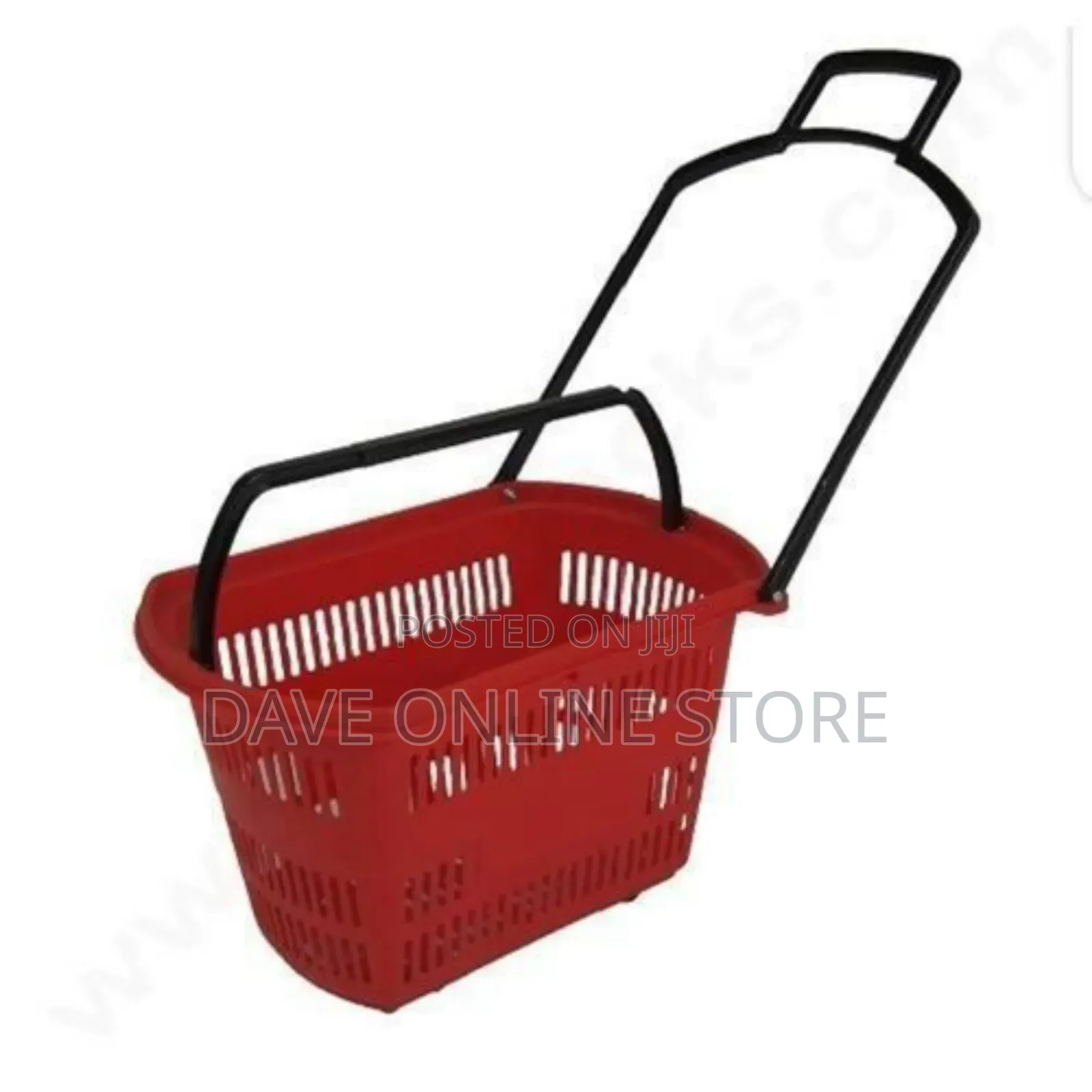 , Supermarket Shopping Trolley Basket - Red