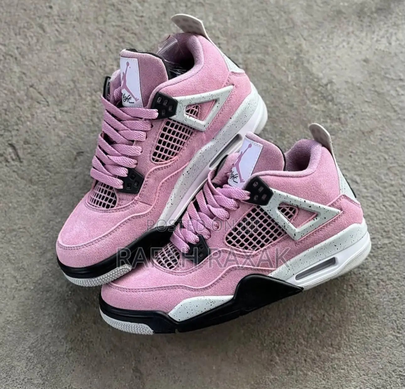 Original Pink Air Jordan 4 Retro WMNS “Orchid” Sneakers