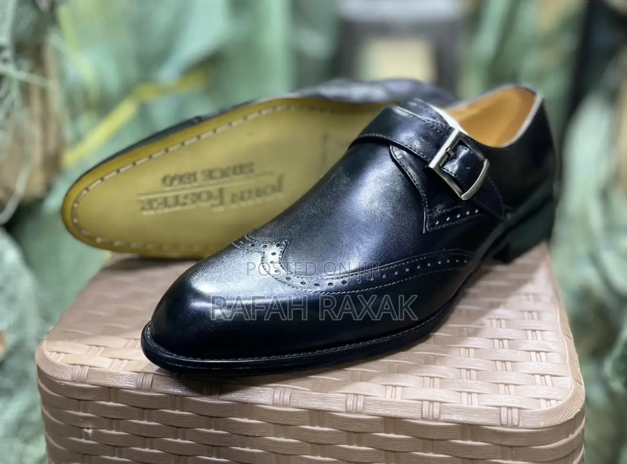 Original John Foster Oxford Wingtip Monk Strap Gentle Shoe