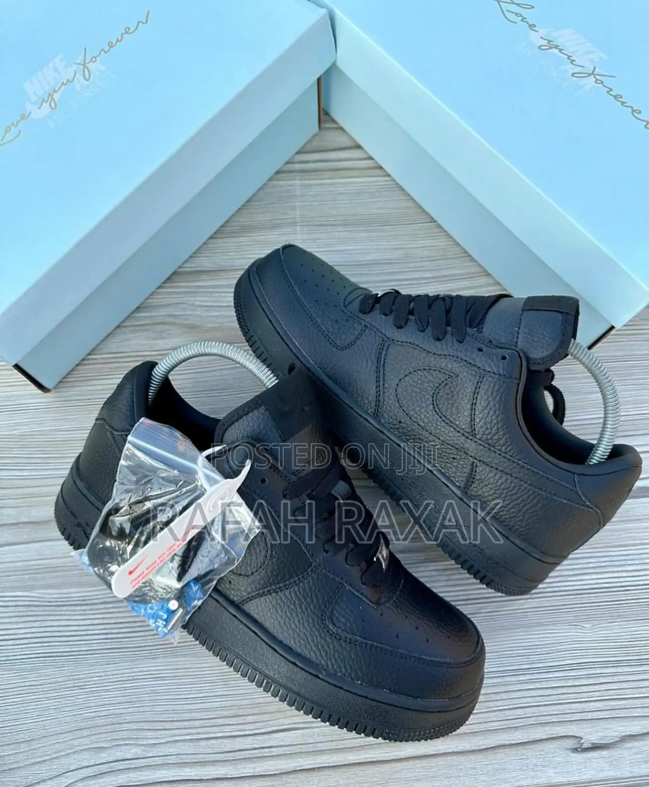 Triple Black Nike Air Force 1 “07 X Nocta Love You Forever