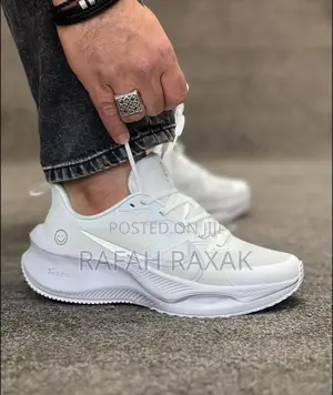 Original Triple White Unisex Nike Air Zoom X Smiley Sneakers